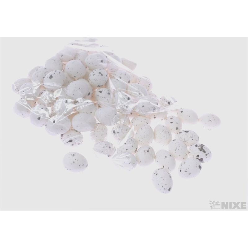 VAJÍČKA 96ks 2,5cm*BÍLÁ