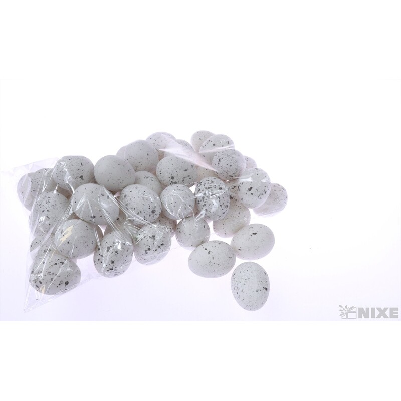 VAJÍČKA 48ks 4,5cm*BÍLÁ