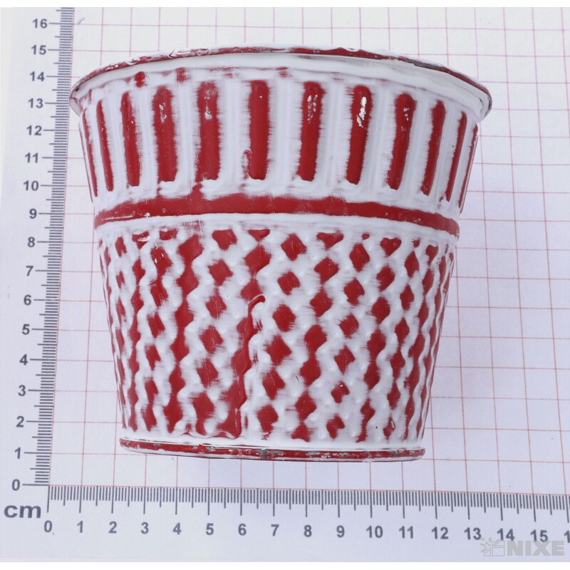 PLECHOVÝ OBAL 12x10cm*ČERVENÁ