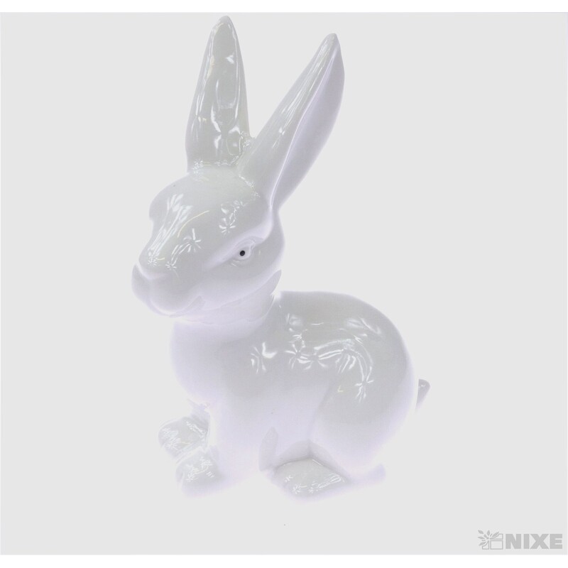 ZAJÍC KERAMIKA 16cm*BÍLÁ