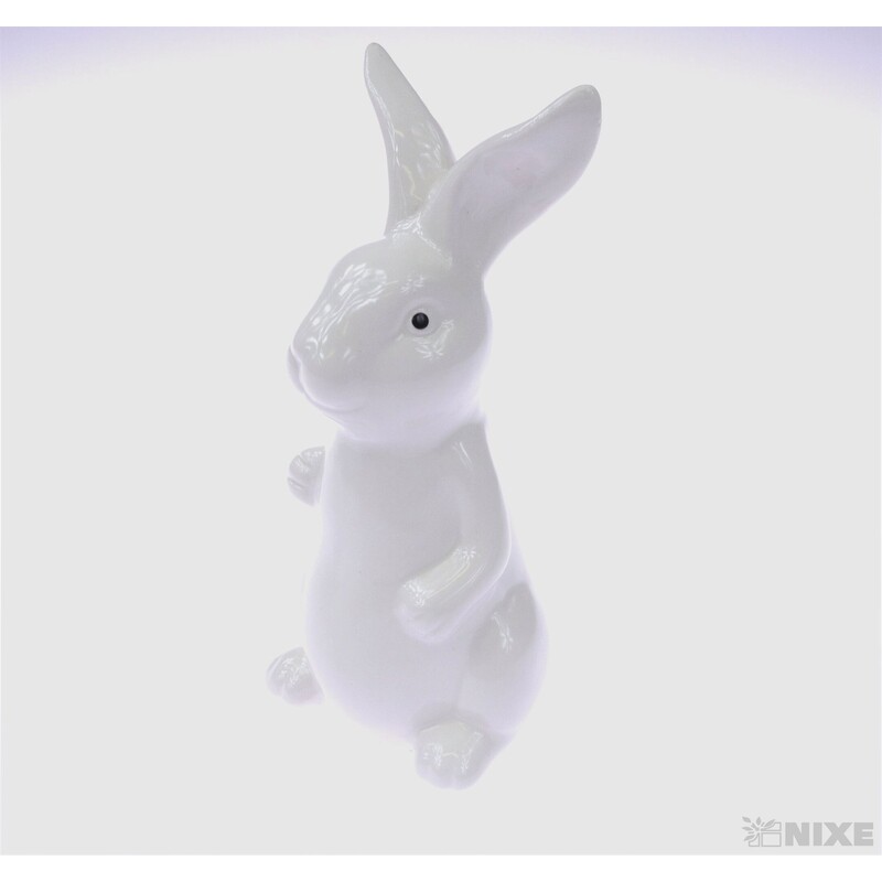 ZAJÍC KERAMIKA 17cm*BÍLÁ