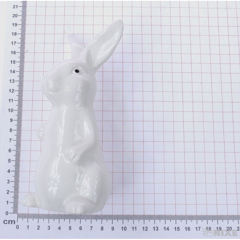 ZAJÍC KERAMIKA 17cm*BÍLÁ