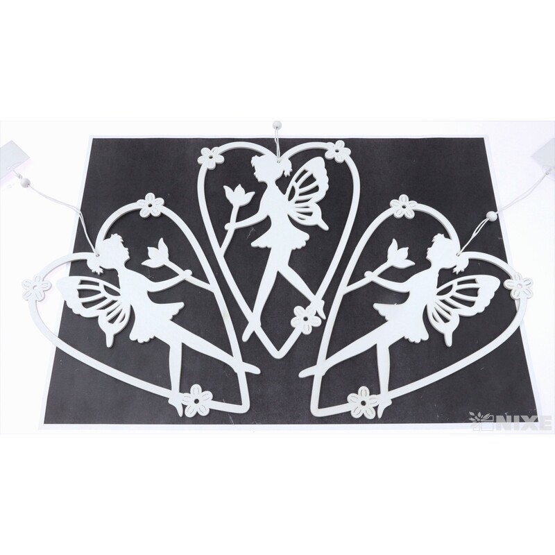 ZÁVĚS VÍLA 16x23cm*BÍLÁ