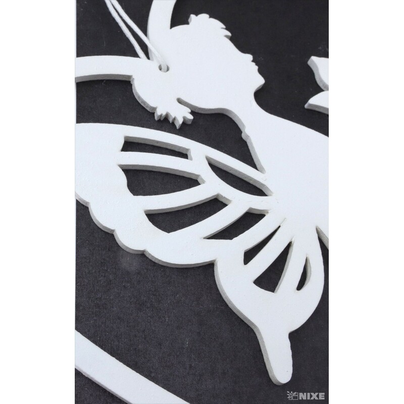 ZÁVĚS VÍLA 16x23cm*BÍLÁ