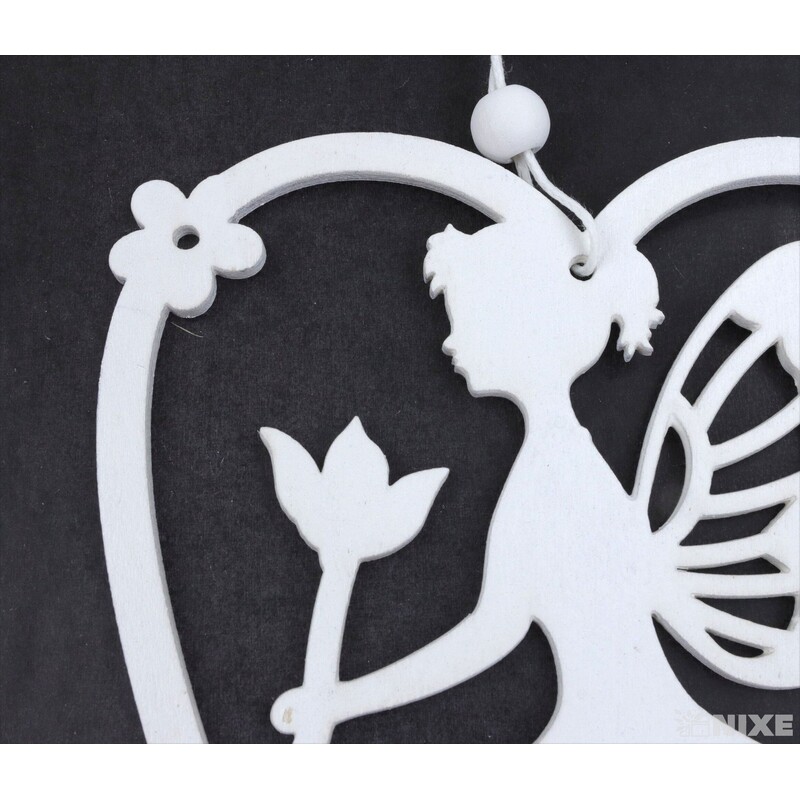 ZÁVĚS VÍLA 11x16cm*BÍLÁ