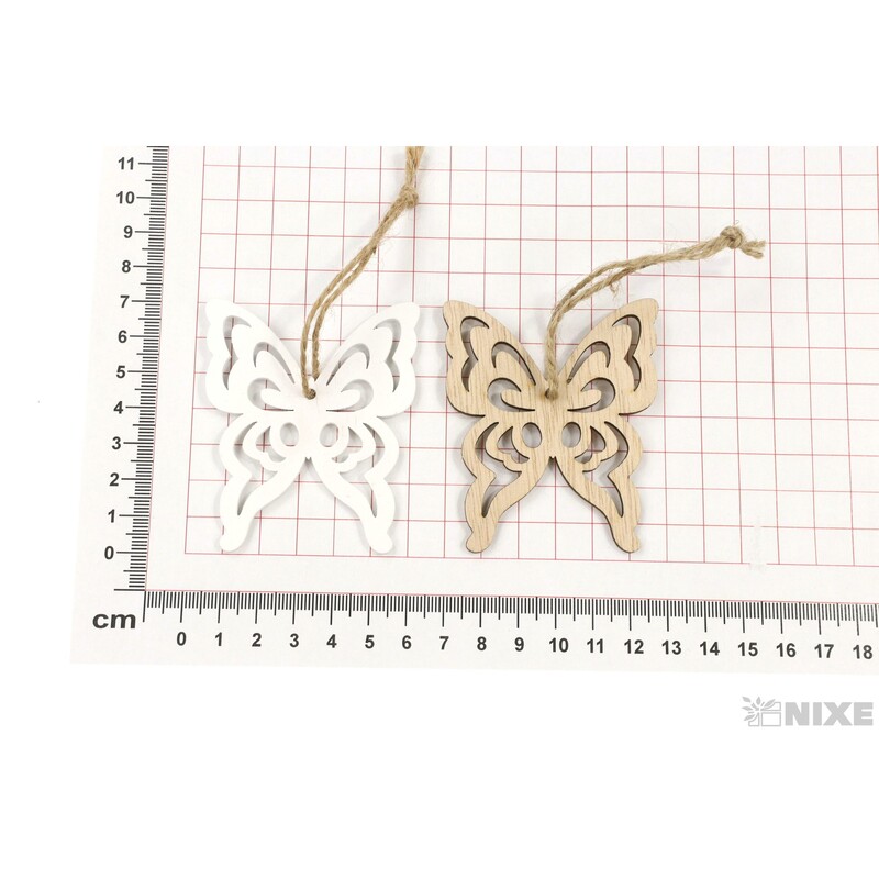 ZÁVĚS MOTÝL 6x7cm 10ks*MIX BAREV