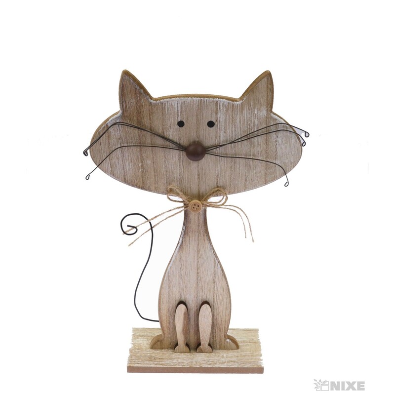 KOČKA 30cm*PŘÍRODNÍ