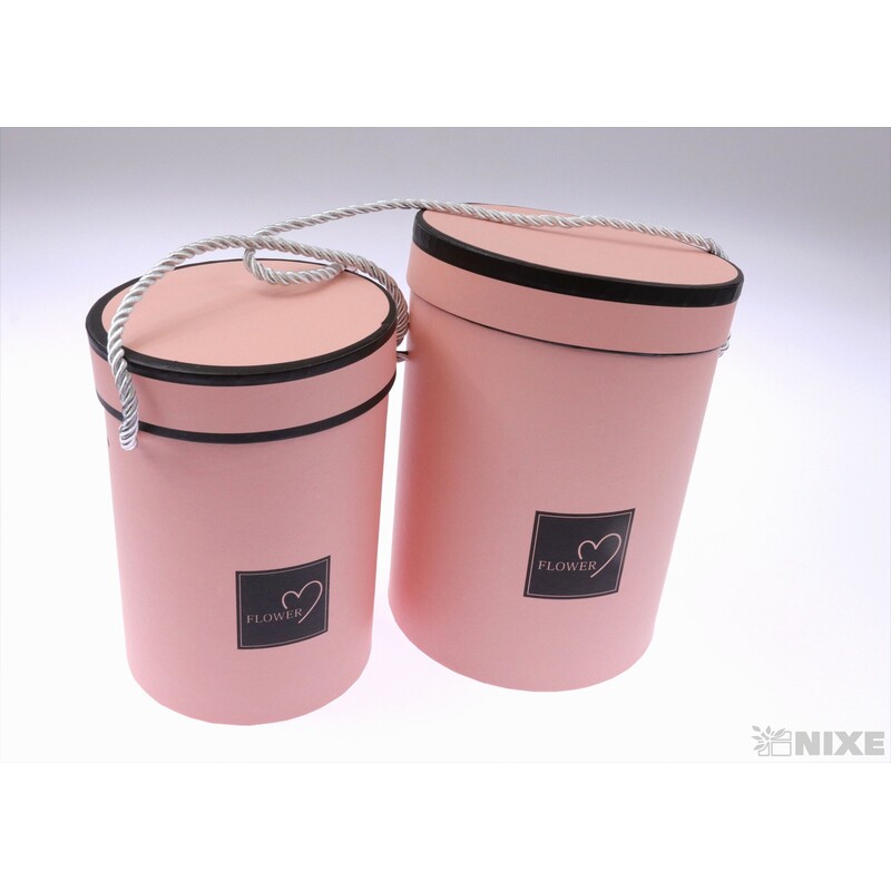 KVĚTINOVÝ BOX 2ks pr. 14x18cm 11x16*LOSOSOVÁ