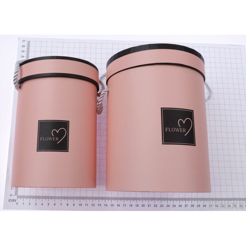 KVĚTINOVÝ BOX 2ks pr. 14x18cm 11x16*LOSOSOVÁ