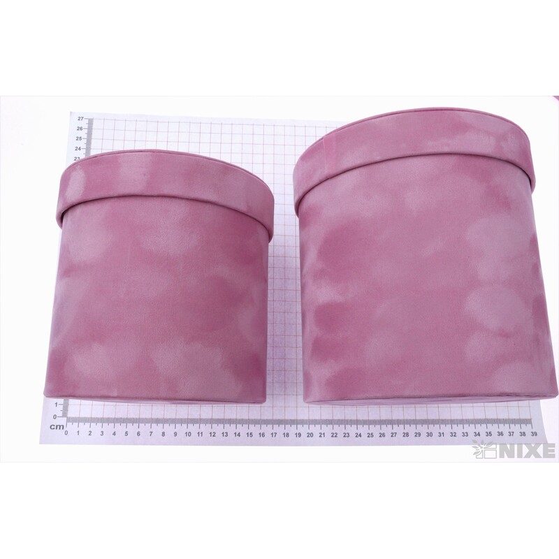 KVĚTINOVÝ BOX 3ks pr.15x15cm 17x17 19x19*RŮŽOVÁ