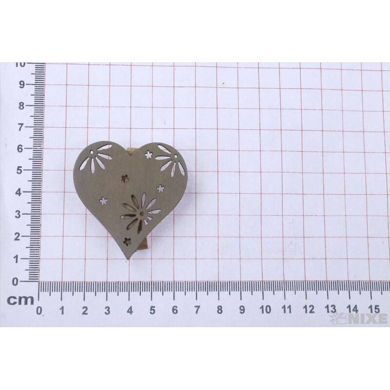 OZDOBNÝ KOLÍČEK SRDCE 5,5cm 6ks*