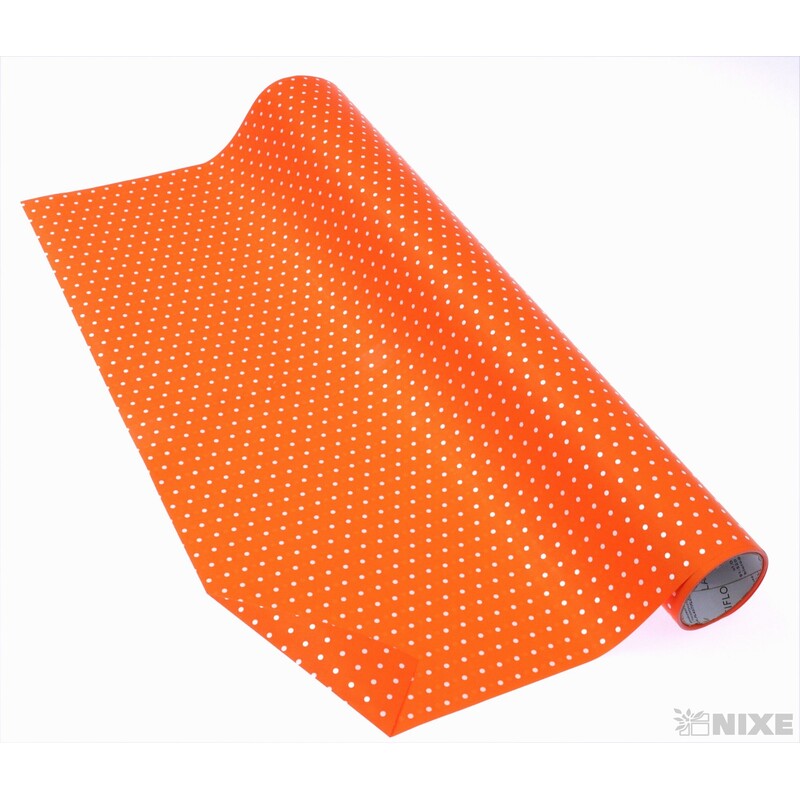 ROLE PLAST PUNTÍK 50cmx10yd*ORANŽOVÁ