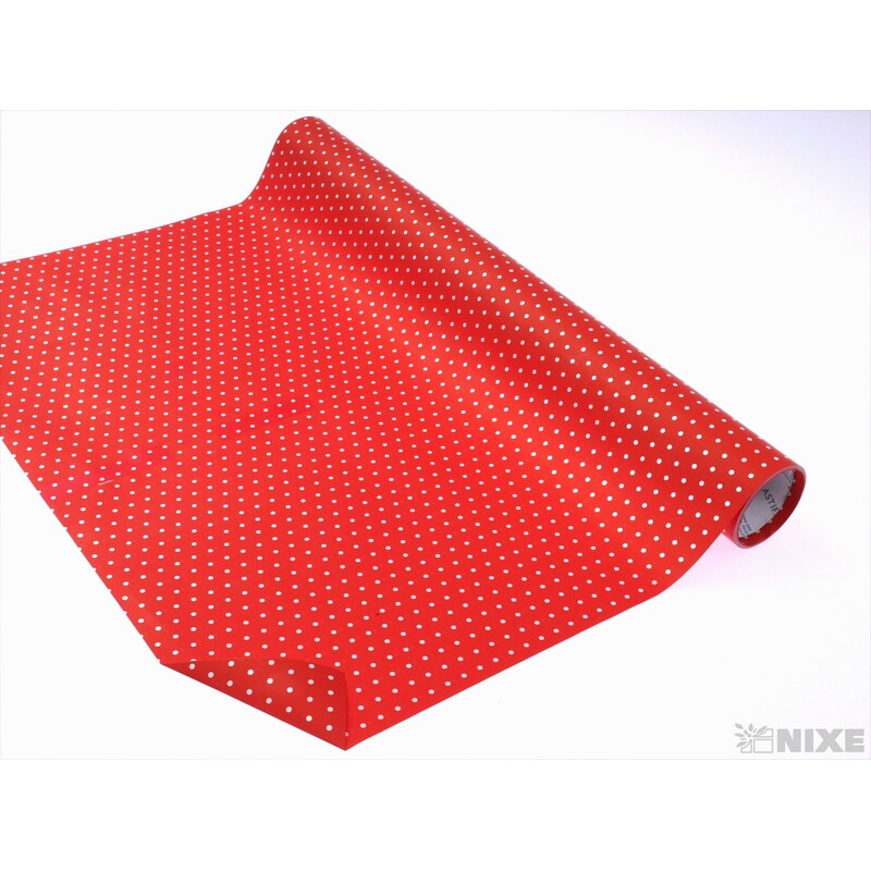 ROLE PLAST PUNTÍK 50cmx10yd*ČERVENÁ