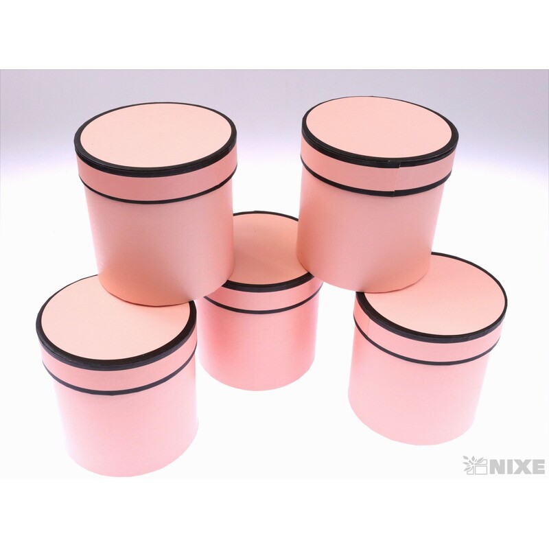 KVĚTINOVÝ BOX 5ks pr. 12x12cm*RŮŽOVÁ