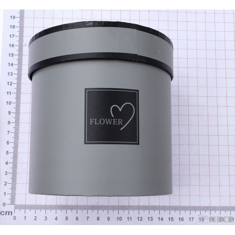 KVĚTINOVÝ BOX 5ks pr. 12x12cm*ŠEDÁ