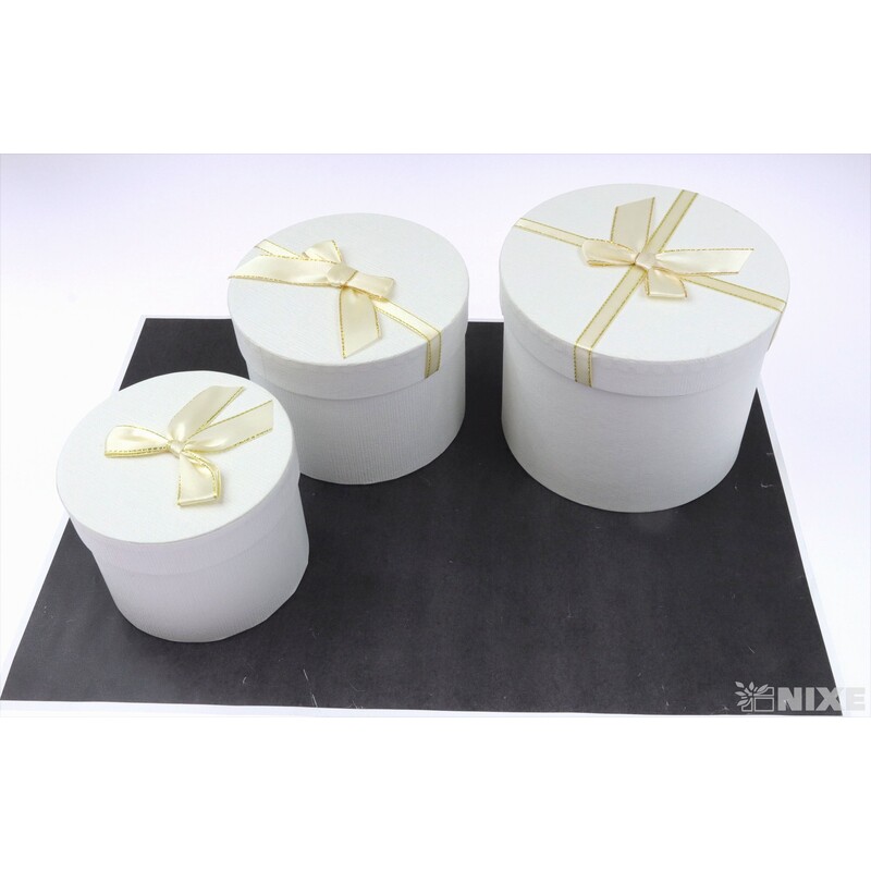 KVĚTINOVÝ BOX pr. 14x12cm 12x10 10x8*BÍLÁ