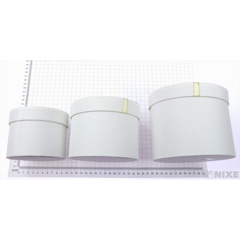 KVĚTINOVÝ BOX pr. 14x12cm 12x10 10x8*BÍLÁ