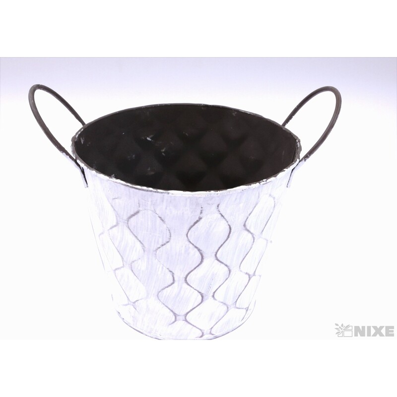 PLECHOVÝ OBAL 15x14cm*BÍLÁ