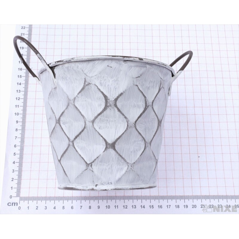 PLECHOVÝ OBAL 14x12cm*BÍLÁ