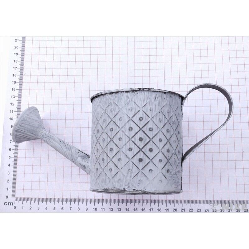 PLECHOVÁ KONEV 10x10cm*BÍLÁ