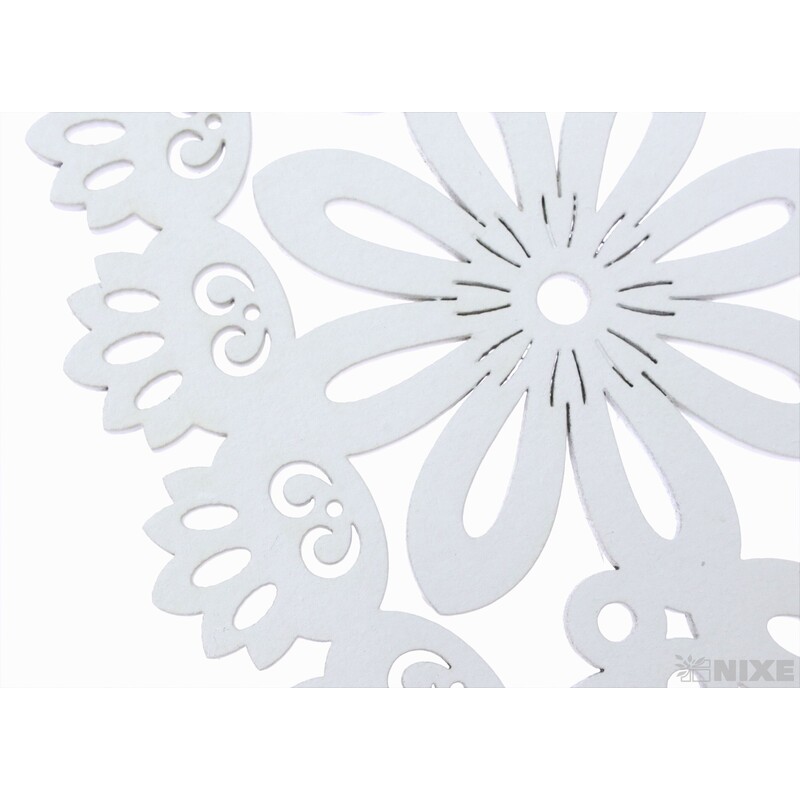 ZÁVĚS KRUH KYTKA 30cm*BÍLÁ V+