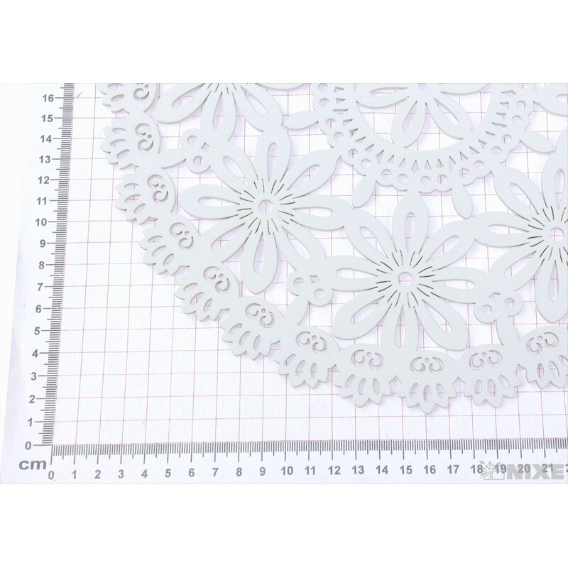 ZÁVĚS KRUH KYTKA 30cm*BÍLÁ V+