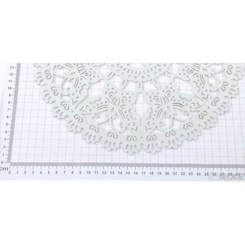 ZÁVĚS KRUH MOTÝL 30cm*BÍLÁ V+