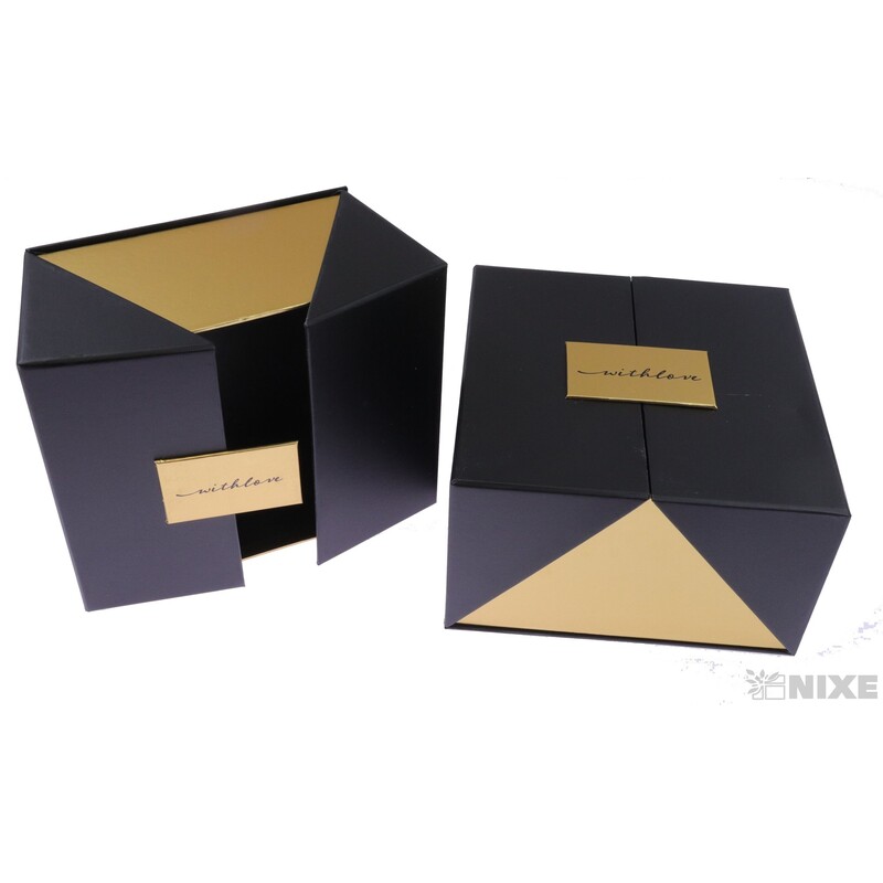 KRABICE 2ks 21x12cm 19X10*ČERNÁ