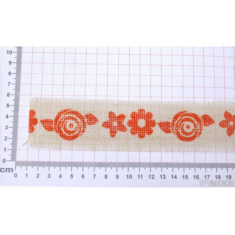 STUHA JUTA KVĚT 4,5cmx5m*ORANŽOVÁ