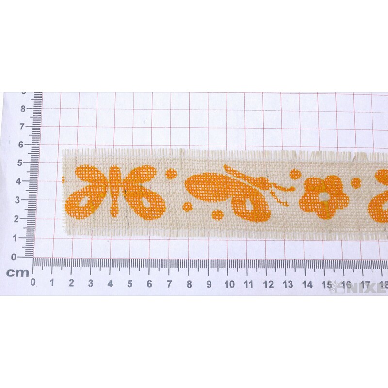 STUHA JUTA MOTÝL 4,5cmx5m*ŽLUTÁ