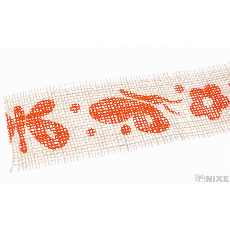 STUHA JUTA MOTÝL 4,5cmx5m*ORANŽOVÁ