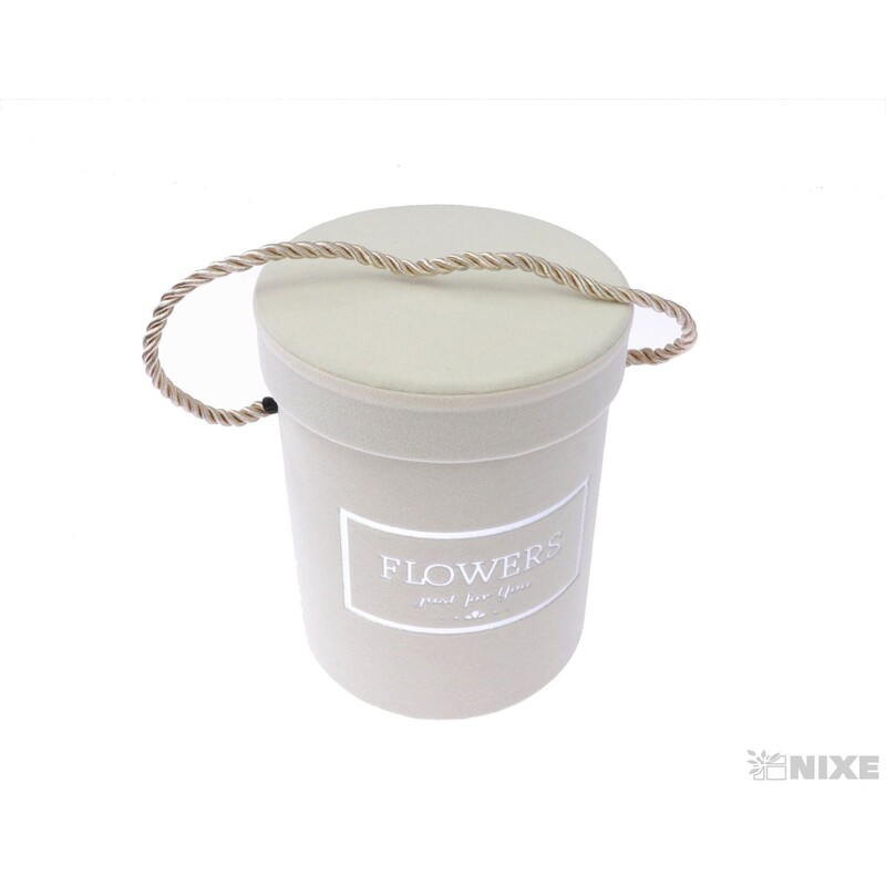 KVĚTINOVÝ BOX 12x14cm*KRÉMOVÁ