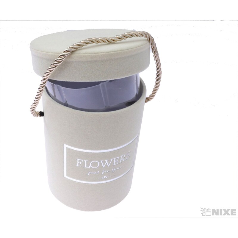 KVĚTINOVÝ BOX 12x14cm*KRÉMOVÁ