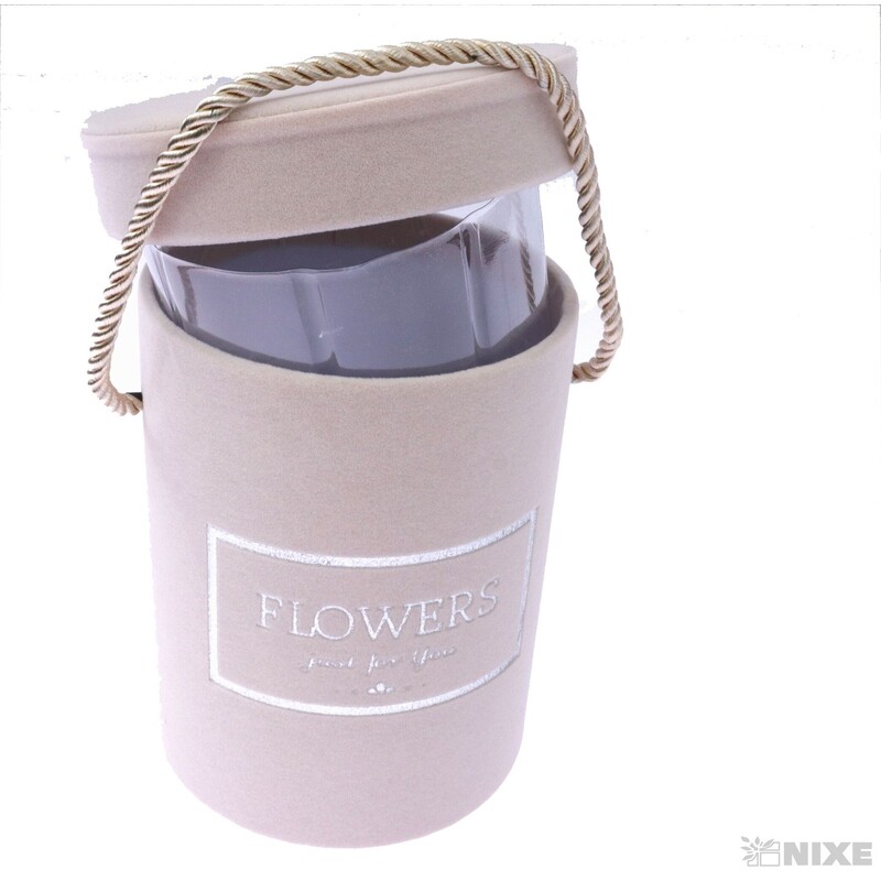 KVĚTINOVÝ BOX 12x14cm*RŮŽOVÁ