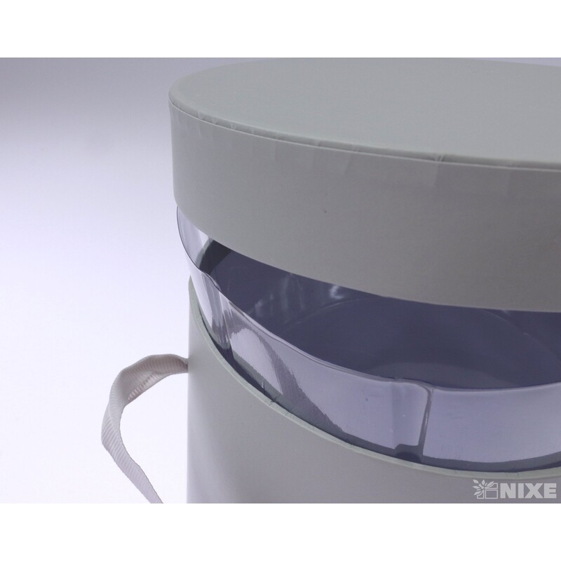 KVĚTINOVÝ BOX 14x18cm*ŠEDÁ