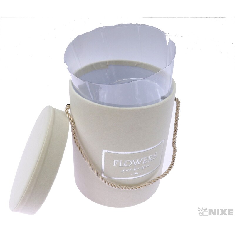 KVĚTINOVÝ BOX 14x18cm*KRÉMOVÁ