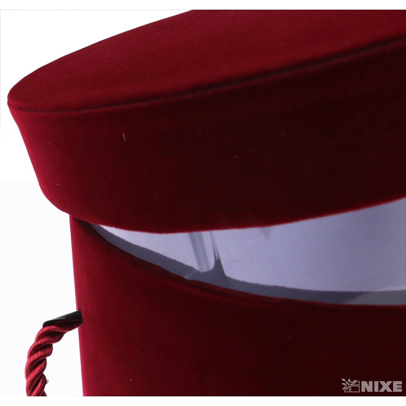 KVĚTINOVÝ BOX 14x18cm*BORDOVÁ