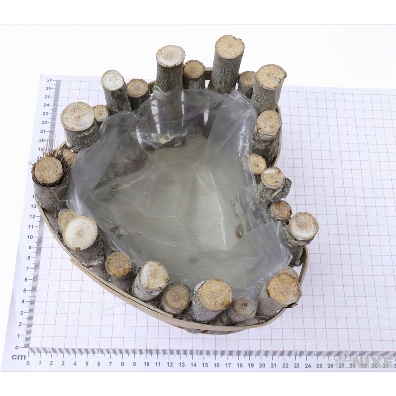 OBAL SRDCE 20x22x12cm*BÍLÁ