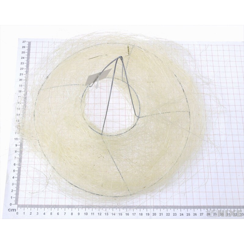 PODLOŽKA SISAL KRUH 25cm*BÍLÁ