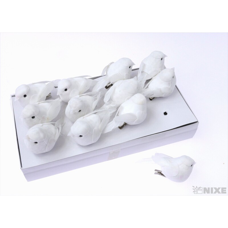 PTÁČEK KLIPS 8cm 12ks*