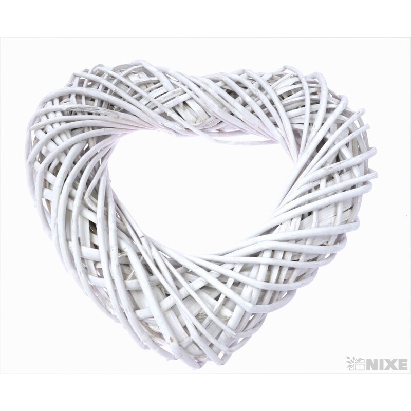 SRDCE ZÁVĚS 35cm*BÍLÁ