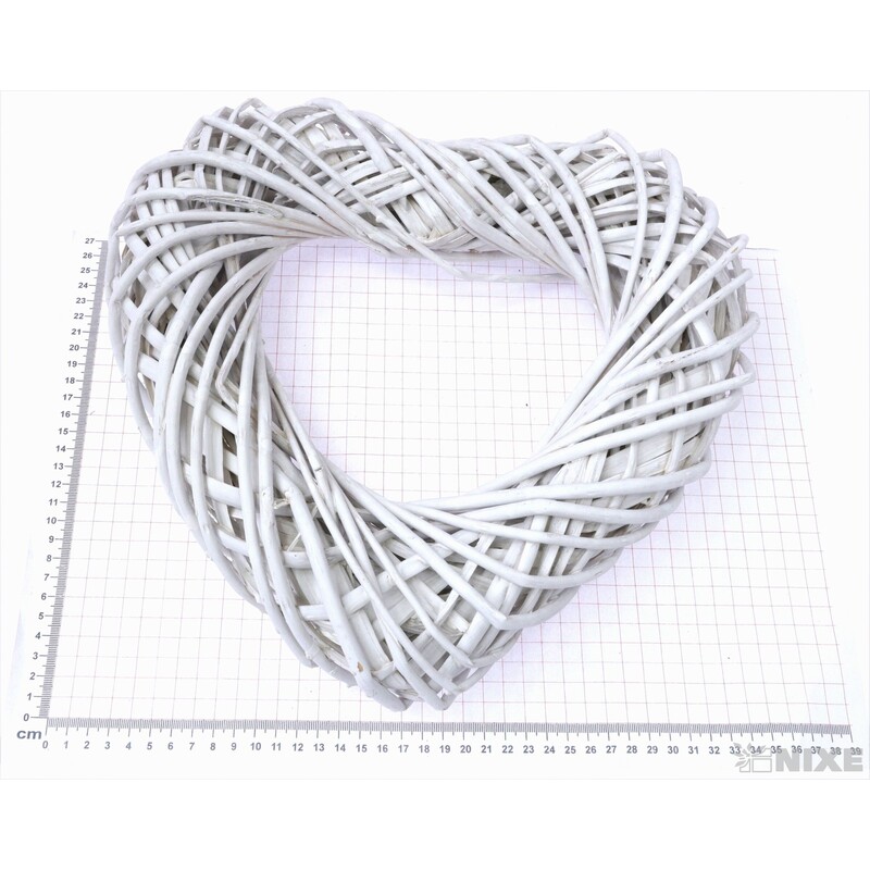 SRDCE ZÁVĚS 35cm*BÍLÁ