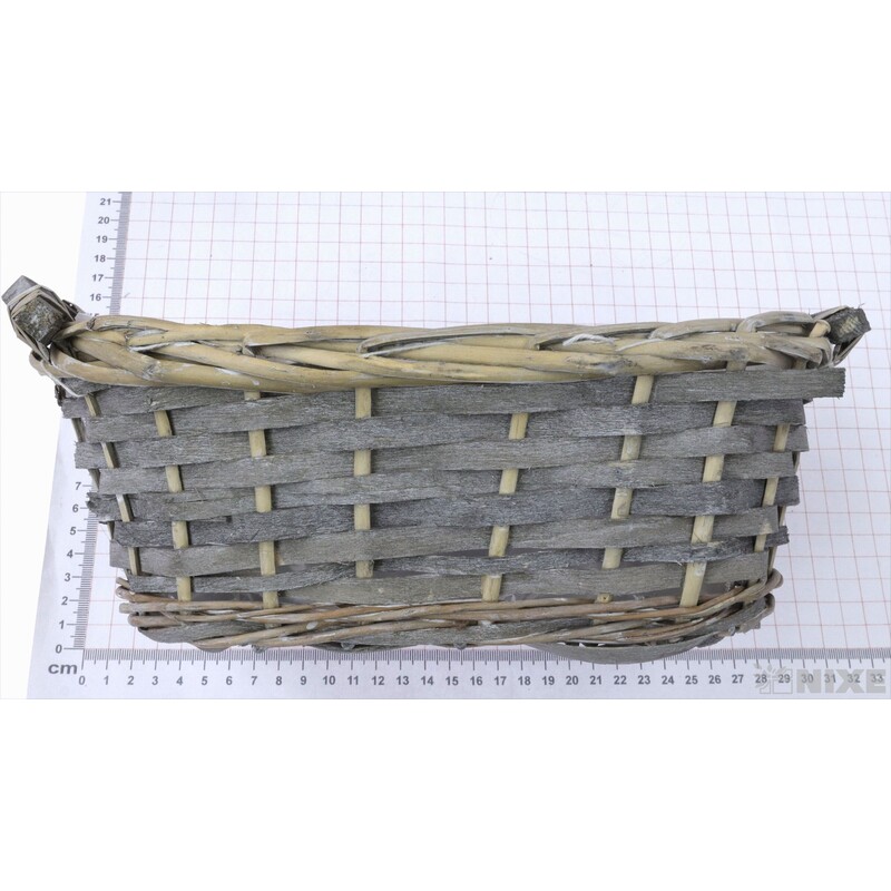 OBAL RATTAN 24x16x9cm*ŠEDÁ