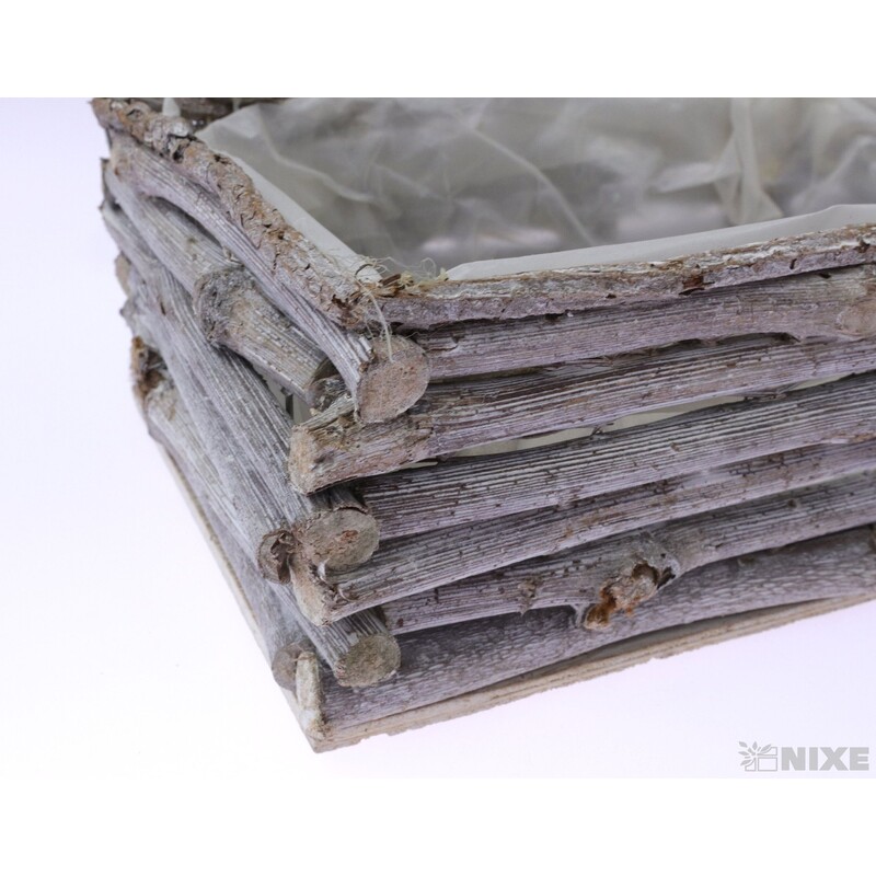 OBAL OBDÉLNÍK 19x12x8cm*ŠEDÁ