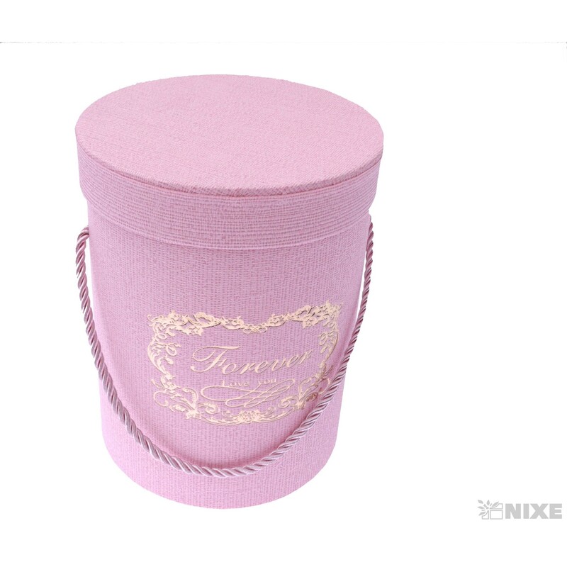 KVĚTINOVÝ BOX 14x18cm*RŮŽOVÁ