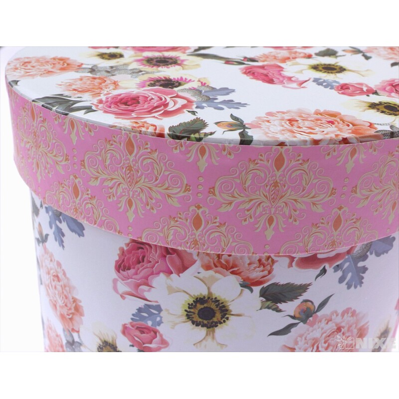 KVĚTINOVÝ BOX 3ks pr. 20x17cm 17x14 15x13*MIX BAREV