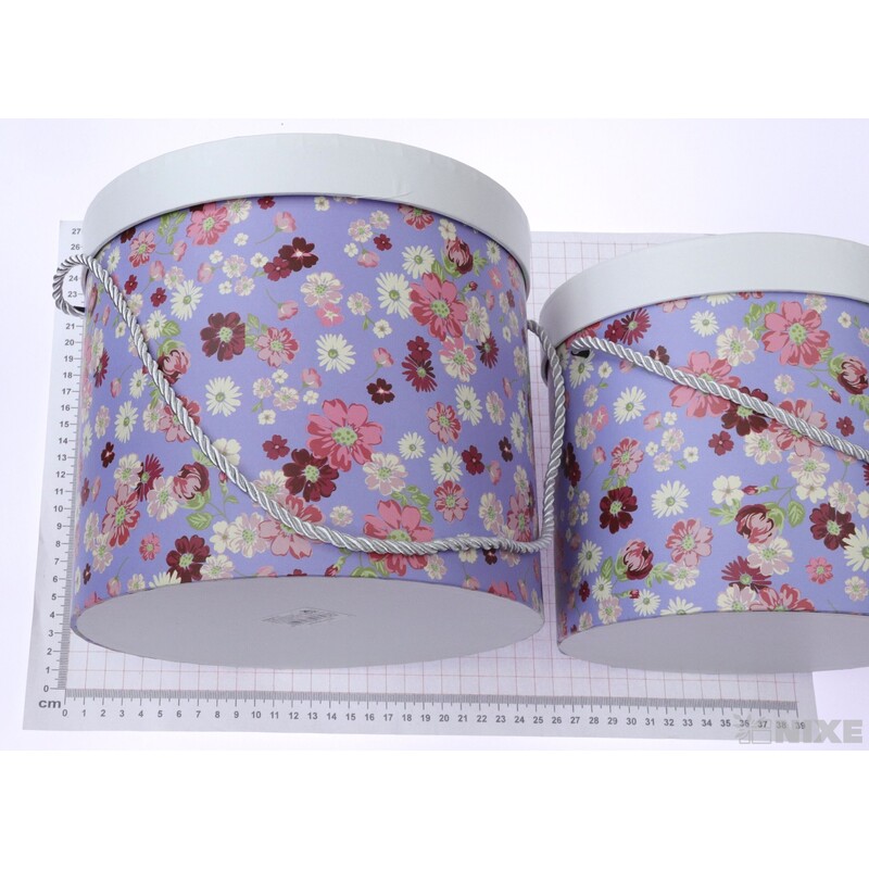 KVĚTINOVÝ BOX 3ks pr. 20x17cm 17x14 15x13*MIX BAREV