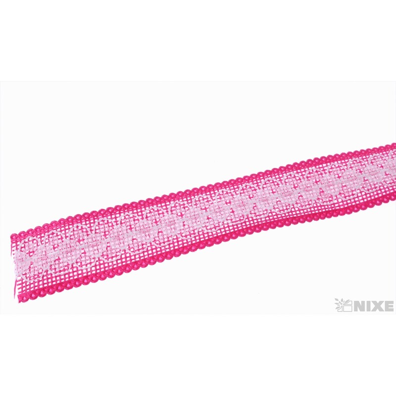 STUHA JUTA KRAJKA 25mmx7yd*RŮŽOVÁ TM.