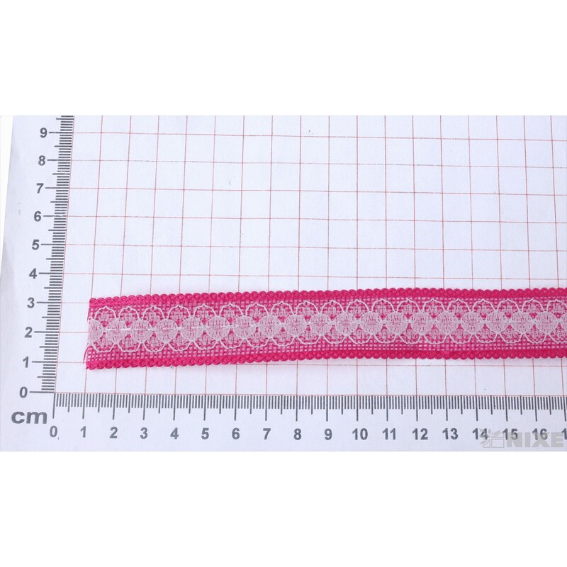 STUHA JUTA KRAJKA 25mmx7yd*RŮŽOVÁ TM.