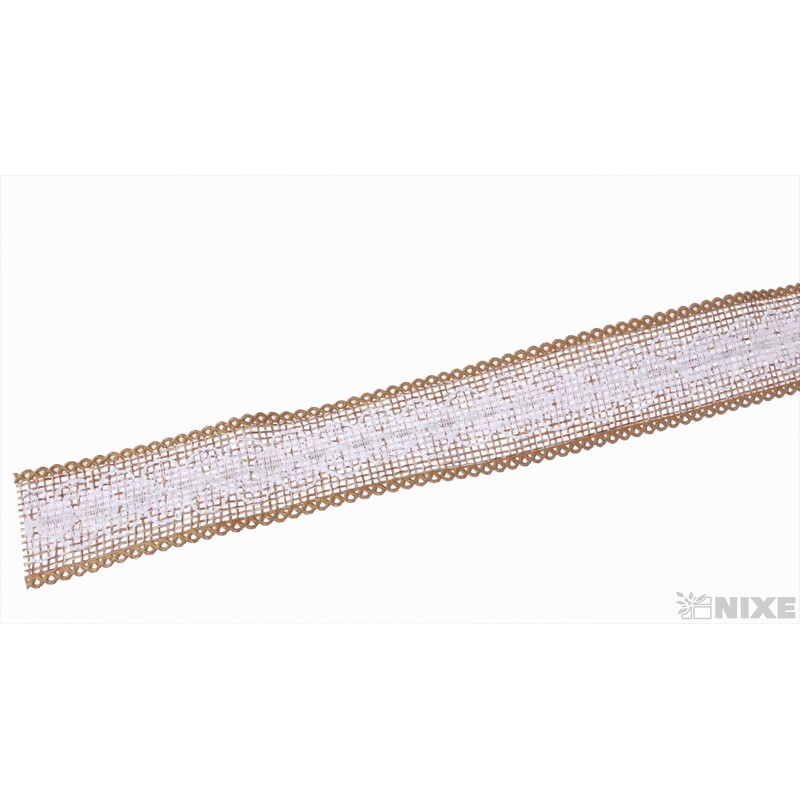 STUHA JUTA KRAJKA 25mmx7yd*PŘÍRODNÍ